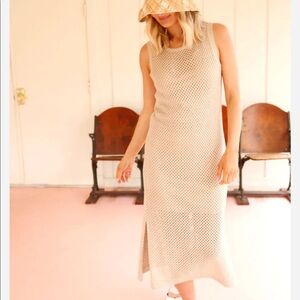 - Able Janeen Crochet Midi Dress
Almond/Oat Milk Marl / XXL